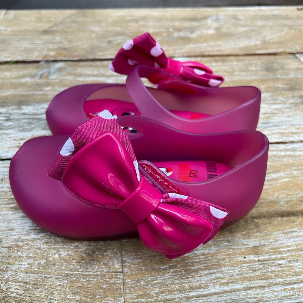 Mini Melissa pink shoes baby size 6